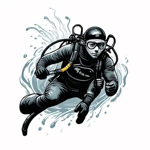 Diver Exploring