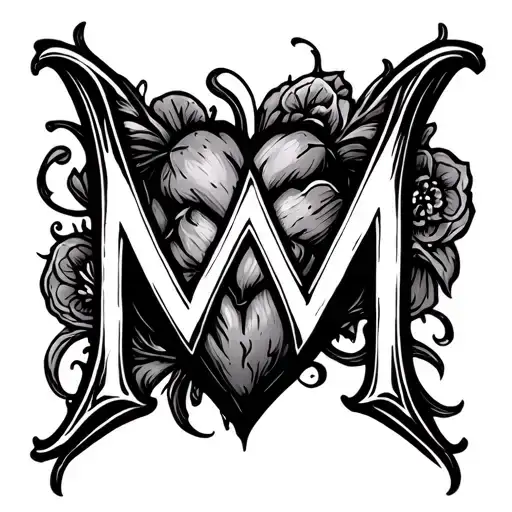 The Letter M In The Heart