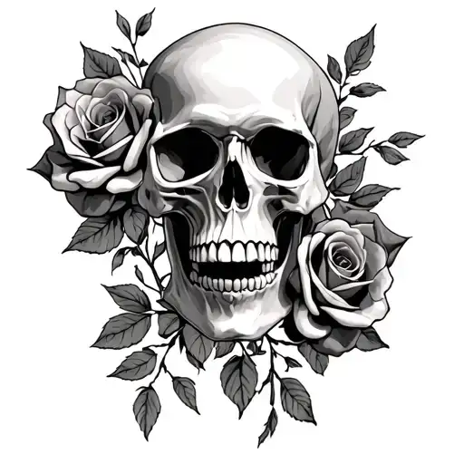 Skull And Roses