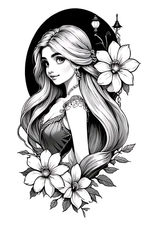 Rapunzel Flower And Rapunzel Lamps