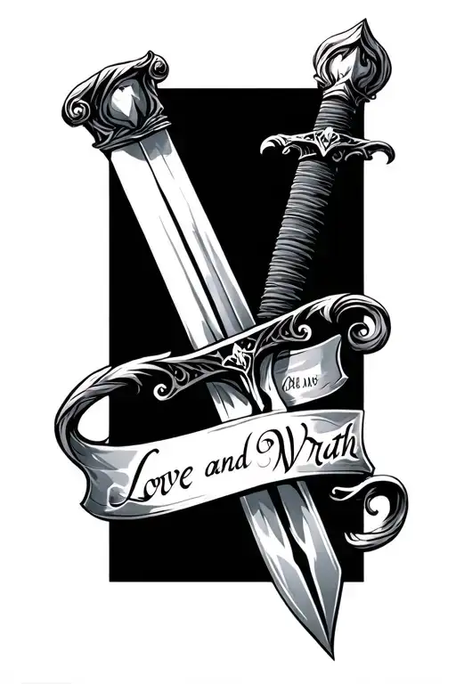 Sword With The Words Love And Wrath