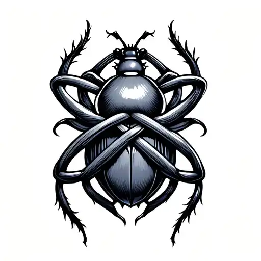 Witches Knot With A Bug