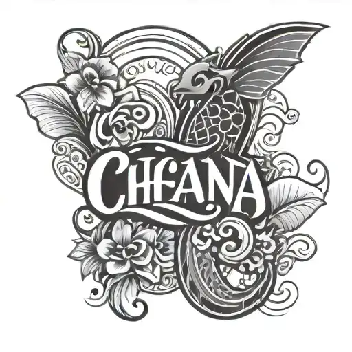 Ohana Lettering With Stitch