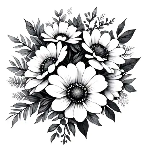 Flower Bouqet For Month Flowers - Aug And Sep