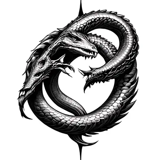 Ouroboros Tattoo Design