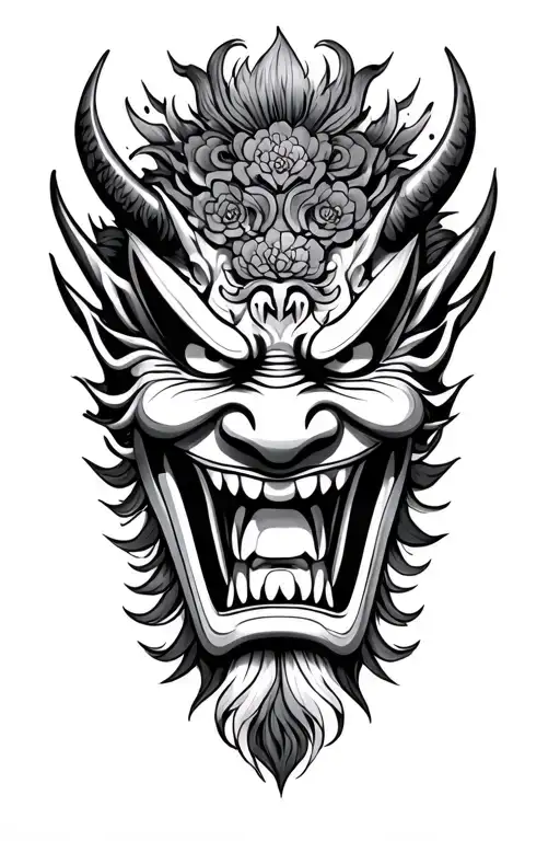 Japanese Oni Mask