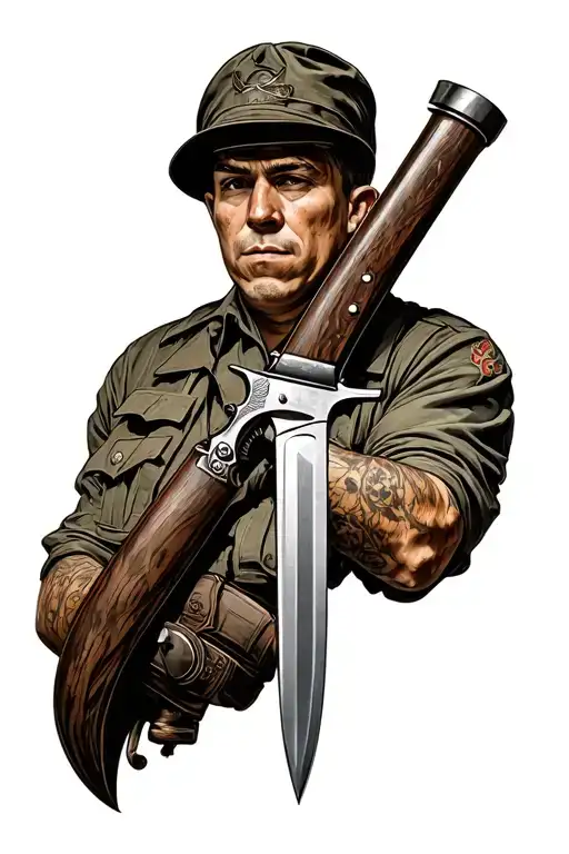 M3 Trench Knife Realistic Wwii