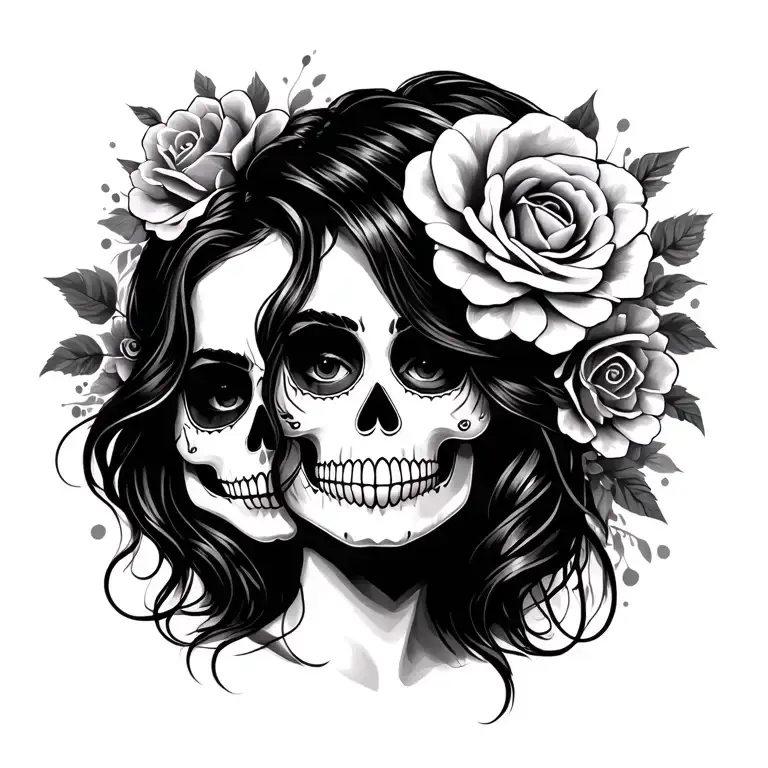Sugar Skull Of My Wife Portrait