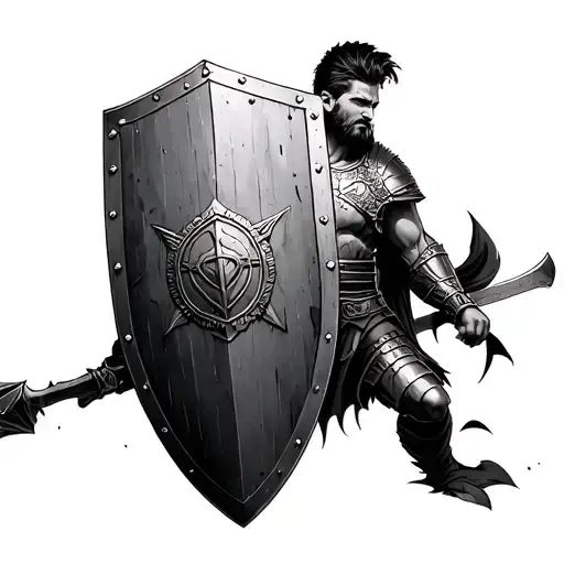 Gladiator To Hold A Shield