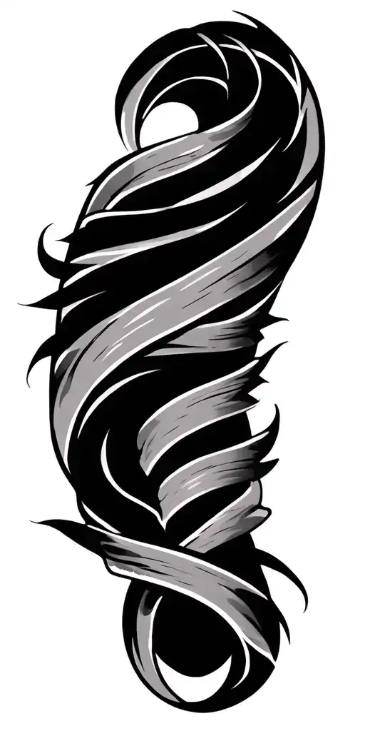 Filipino Tribal With French Scroll Wrapped