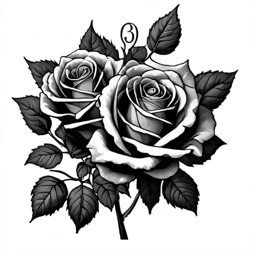 Roses With Number 13 Incorporated And Bad Luck