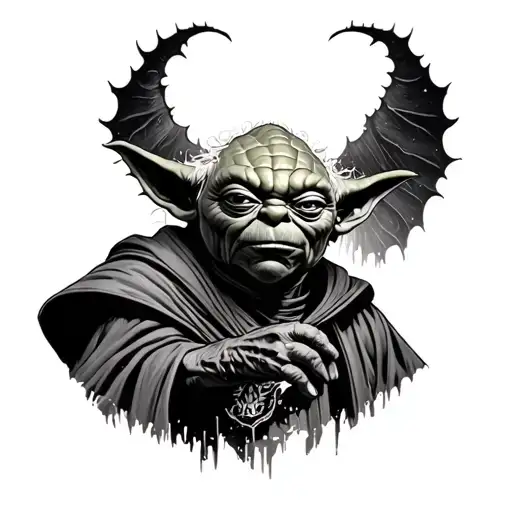 Master Yoda And Balrog