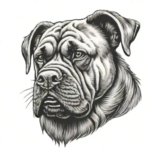 Mastiff With Thor Hammer