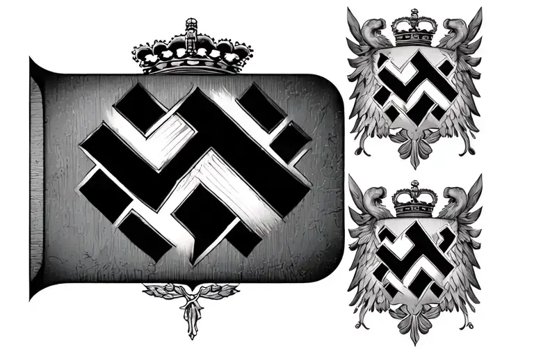 Generate The Coat Of Arms Of The Nazi Russian Empire On The Back