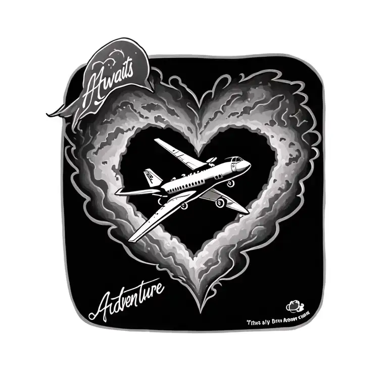 Airplane Heartline Adventure Awaits