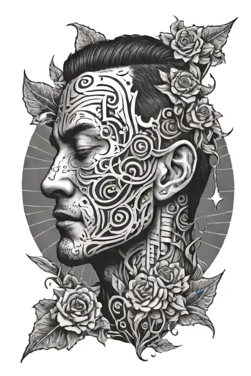 Man Hiding His Pain From The World