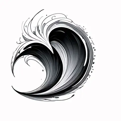Simple Wave Forming The Shape