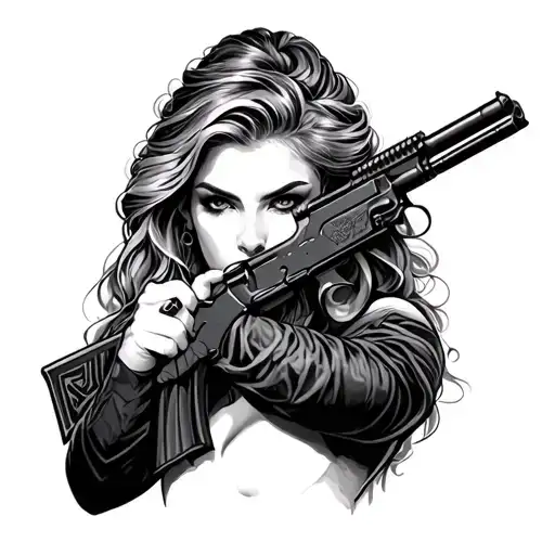 Mujer Y Armas