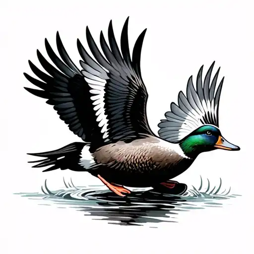 Duck Flying