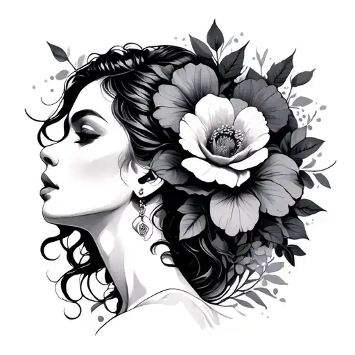 Still I Rise Tattoo Women With Flower