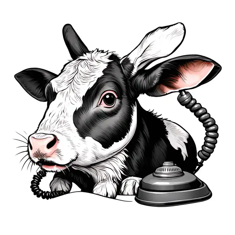 Ruby Bunny Hawkeye Old Telephone Cow
