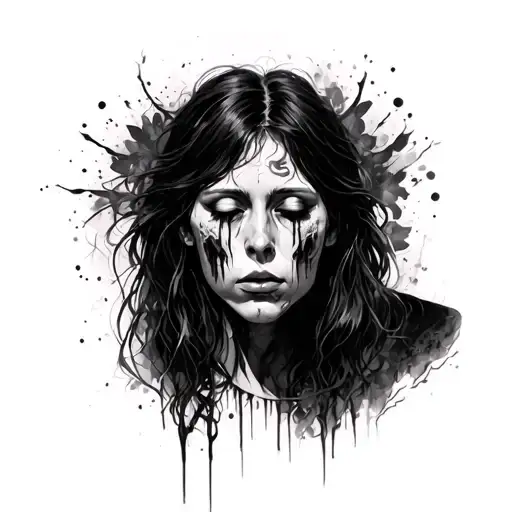 A Face Stored And Exhausted By Stress Depression And Guilt And Which Survives