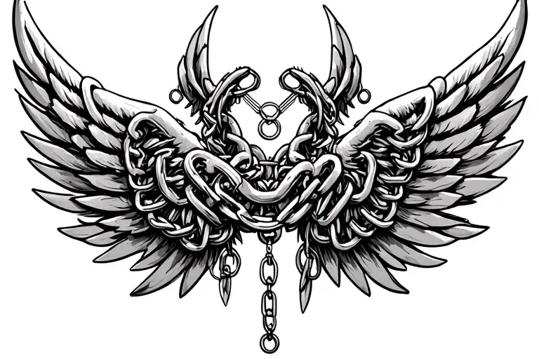 Wings Made Out Of Chain Links Pretty And Elegant But Also Baddie Vibes