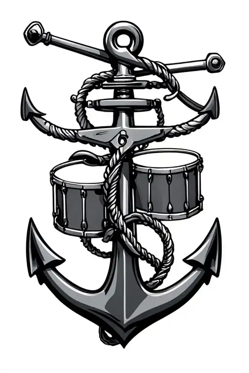 Anchor Marine Guns Drums Mixed