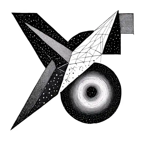 Geometric And Pointillism