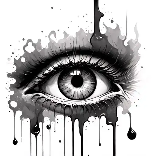 Eye And Blood Coming