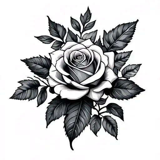 Roses And Leaves