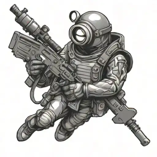 Minion Special Forces With Assault Rifle