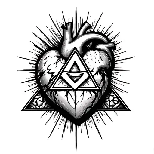 Real Heart Illuminati Pyramid