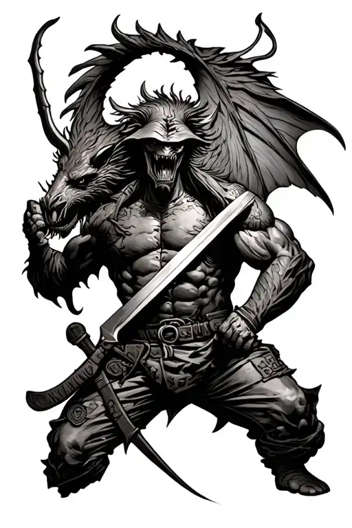 Us Marine Slaying The Devil