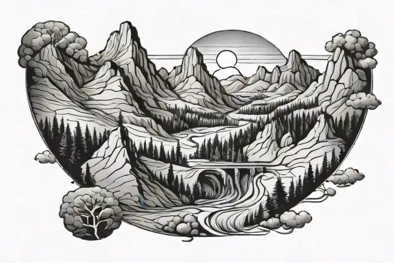 Tunnel Mountain Landscape