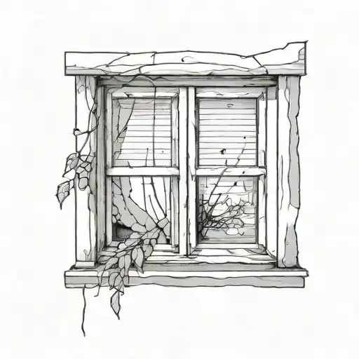 A Window Nostalgic Black And White No Black Outside More Minimalist