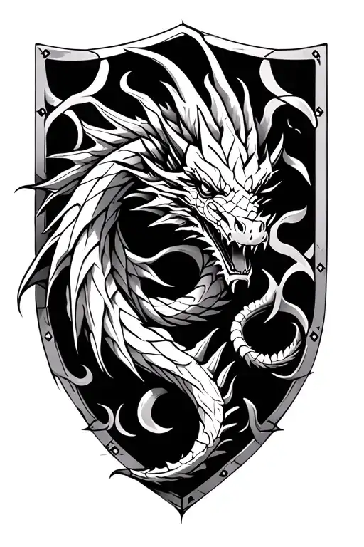 Celtic Sheild Dragon