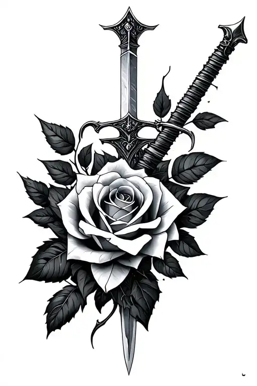 Broken Sword And Roses