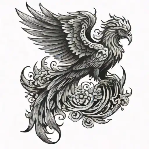 Phoenix Back Wing Up Front Wing Down Side View