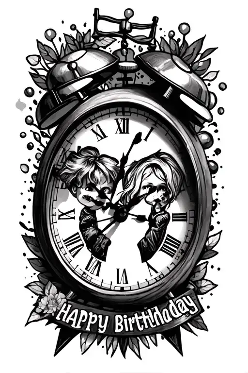 Clocks With Kid Birthday Date And Time They Where Born