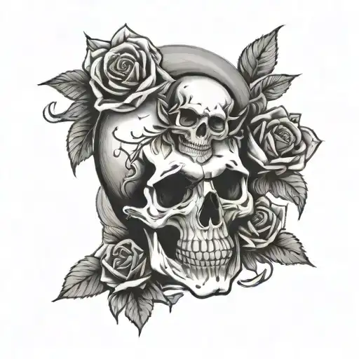 Skull And Roses