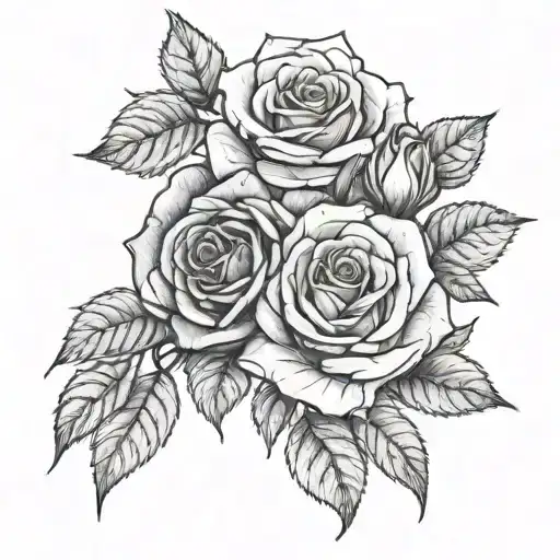 Dark Forrest And Big Roses