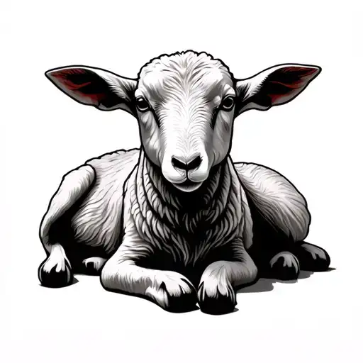 Dead Lamb Laying