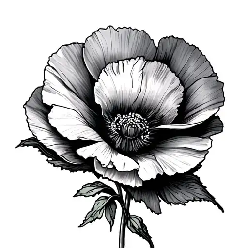 Carnation And Poppy