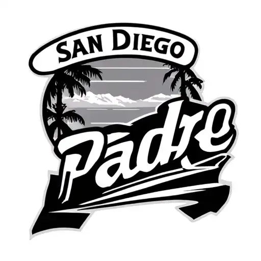 San Diego Padre Logo With Cali State And 905 Freeway