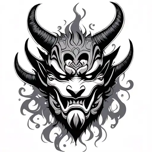Oni Mask Surrounded