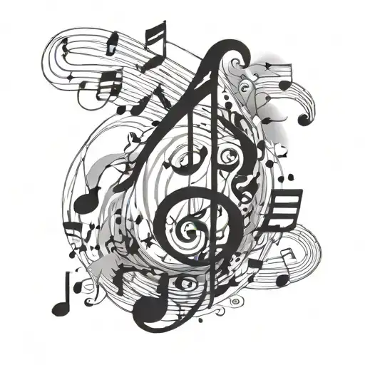 Music Notes Floating