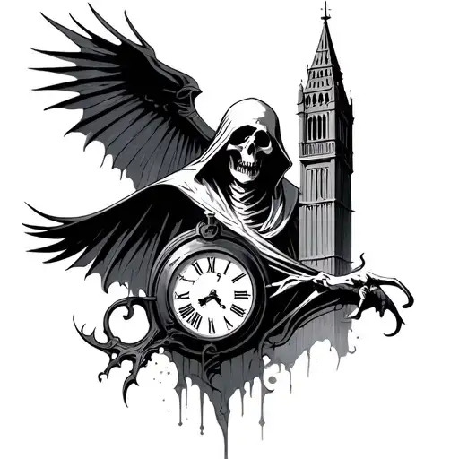 Reaper And Clock Tower
