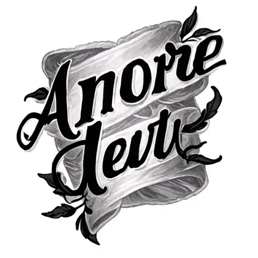 Amore Written Across Ankle