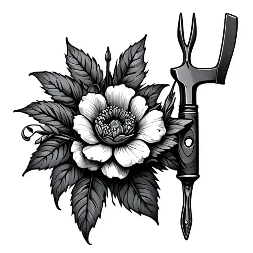 Gardening Tools Intertwined